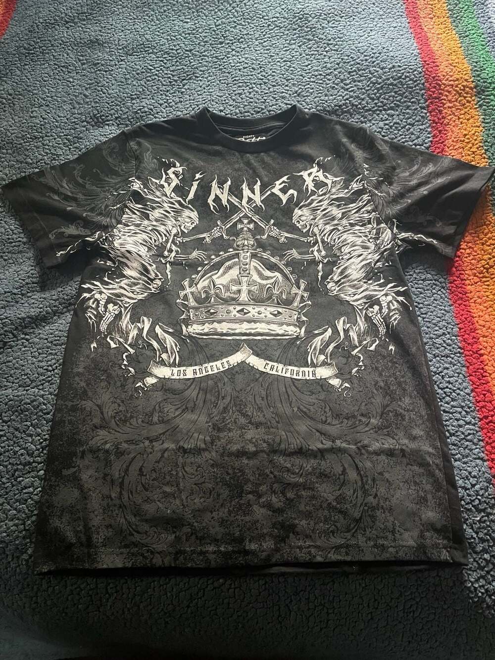Eighty Eight Brand Sinner Los Angeles California Skeleton Crown